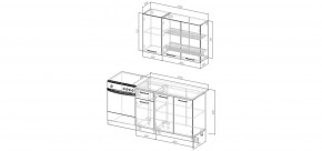 Кухонный гарнитур Меренга  1200 (Стол. 26мм) в Стрежевом - strezevoi.mebel24.online | фото 2