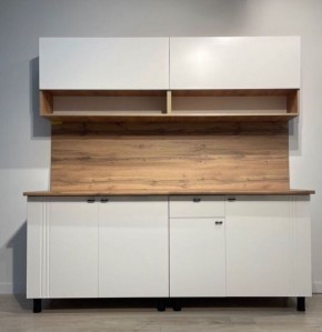 Кухонный гарнитур МОНАКО 2.0 м Серия 2 МДФ с фрезеровкой (Дуб Золотой/Белый матовый) в Стрежевом - strezevoi.mebel24.online | фото 2