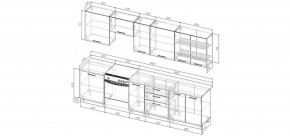 Кухонный гарнитур Ниагара 3000 (Стол. 38мм) в Стрежевом - strezevoi.mebel24.online | фото 2