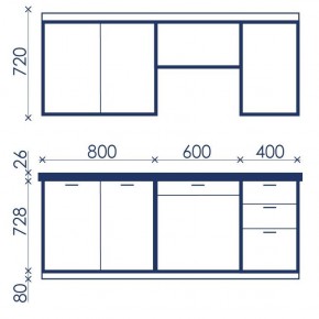 Кухонный гарнитур Ольвия-6 (1.8м) в Стрежевом - strezevoi.mebel24.online | фото 4