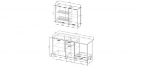 Кухонный гарнитур Смоки 1600 (Стол. 26мм) в Стрежевом - strezevoi.mebel24.online | фото 2