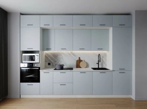 Кухонный гарнитур Смоки 3400 (Стол. 38мм) в Стрежевом - strezevoi.mebel24.online | фото