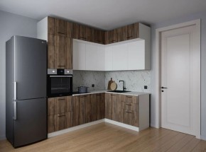 Кухонный гарнитур Старое Дерево 2200*1700 (Стол. 38мм) в Стрежевом - strezevoi.mebel24.online | фото 1