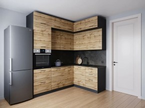 Кухонный гарнитур угловой Крафт 2200*1700 (Стол. 38мм) в Стрежевом - strezevoi.mebel24.online | фото 2