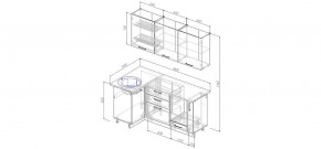 Кухонный гарнитур угловой Пайн 1000х1800 (Стол. 38мм) в Стрежевом - strezevoi.mebel24.online | фото 2