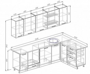 Кухонный гарнитур угловой Пайн 2600х1600 (Стол. 38мм) в Стрежевом - strezevoi.mebel24.online | фото 2