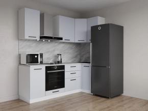 Кухонный гарнитур угловой Смоки 2200*1000 (Стол. 26мм) в Стрежевом - strezevoi.mebel24.online | фото 1