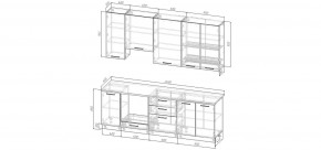 Кухонный гарнитур Умбра 2400 h950 (Стол. 26мм) в Стрежевом - strezevoi.mebel24.online | фото 2