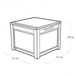 Квадратный сундук Cube Rattan 208 л в Стрежевом - strezevoi.mebel24.online | фото 5