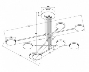 Люстра на штанге Maytoni Fad MOD070PL-L48W3K в Стрежевом - strezevoi.mebel24.online | фото 3