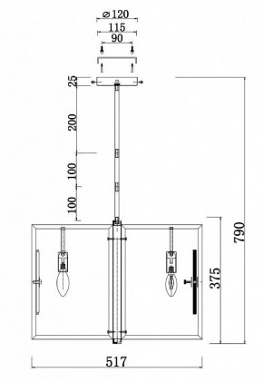 Люстра на штанге Maytoni Marmo MOD099PL-06G в Стрежевом - strezevoi.mebel24.online | фото 4