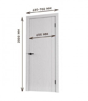 Межкомнатная дверь Bolivar Каньон браун (комплект) 600 в Стрежевом - strezevoi.mebel24.online | фото