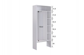 МЕРСИ Прихожая (модульная) графит в Стрежевом - strezevoi.mebel24.online | фото 5