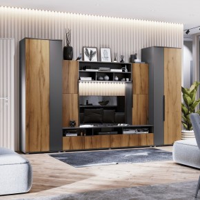 МОНИКА Гостиная 3400 (темно серый) в Стрежевом - strezevoi.mebel24.online | фото 1