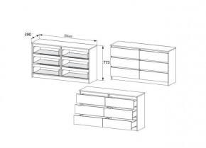 МОРИ МК 1386 Комод (Графит) в Стрежевом - strezevoi.mebel24.online | фото 3