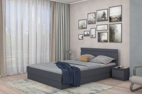 МС "Хилтон" Кровать 1,6 (графит) в Стрежевом - strezevoi.mebel24.online | фото