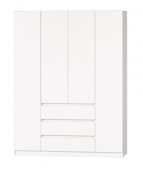 МС "Хилтон" Шкаф №1 1600 (Белый текстурный) в Стрежевом - strezevoi.mebel24.online | фото 2