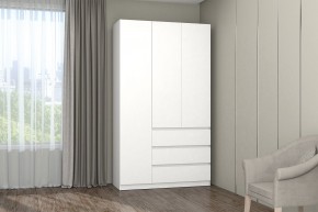 МС "Хилтон" Шкаф №2 1200 (Белый текстурный) в Стрежевом - strezevoi.mebel24.online | фото