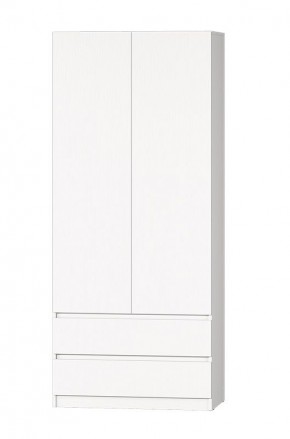 МС "Хилтон" Шкаф №3 900 (Белый текстурный) в Стрежевом - strezevoi.mebel24.online | фото 2