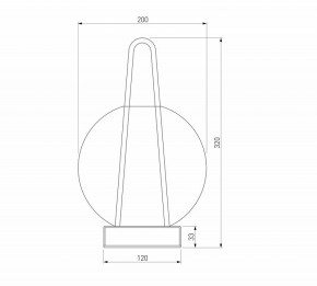Настольная лампа декоративная Eurosvet Frasco 80507/1 черный в Стрежевом - strezevoi.mebel24.online | фото 3