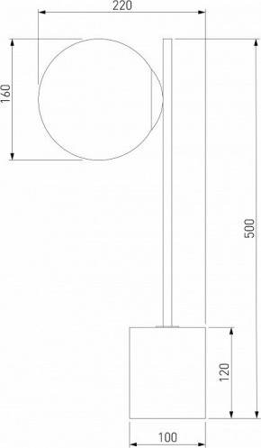 Настольная лампа декоративная Eurosvet Marbella 01157/1 черный в Стрежевом - strezevoi.mebel24.online | фото 3