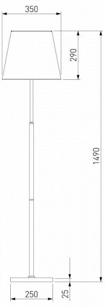Настольная лампа декоративная Eurosvet Ozark 01156/1 латунь в Стрежевом - strezevoi.mebel24.online | фото 2
