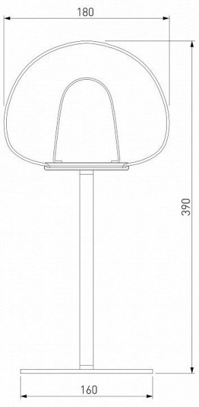 Настольная лампа декоративная Eurosvet Twice 90326/1 черный в Стрежевом - strezevoi.mebel24.online | фото 2