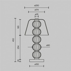 Настольная лампа декоративная Maytoni Amulet MOD555TL-L8G3K в Стрежевом - strezevoi.mebel24.online | фото 4