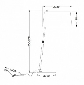 Настольная лампа декоративная Maytoni Bergamo MOD613TL-01B в Стрежевом - strezevoi.mebel24.online | фото 9