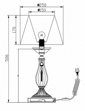 Настольная лампа декоративная Maytoni Demitas RC024-TL-01-R в Стрежевом - strezevoi.mebel24.online | фото 3