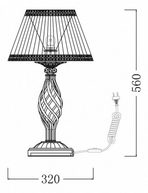 Настольная лампа декоративная Maytoni Grace ARM247-00-G в Стрежевом - strezevoi.mebel24.online | фото 7