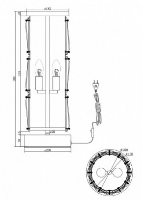 Настольная лампа декоративная Maytoni Puntes MOD043TL-02G в Стрежевом - strezevoi.mebel24.online | фото 3