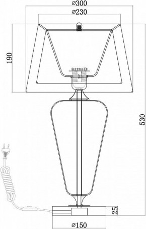 Настольная лампа декоративная Maytoni Verre Z005TL-01CH в Стрежевом - strezevoi.mebel24.online | фото 4