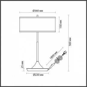 Настольная лампа декоративная Odeon Light Bergi 5064/2T в Стрежевом - strezevoi.mebel24.online | фото 8
