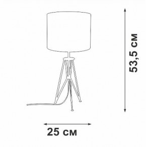Настольная лампа декоративная Vitaluce V2834 V2834-1/1L в Стрежевом - strezevoi.mebel24.online | фото 2