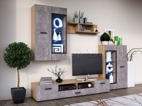 Нэнси New Полка навесная (ЛДСП) Сонома в Стрежевом - strezevoi.mebel24.online | фото 2