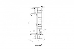 НИКОЛЬ 1 Прихожая в Стрежевом - strezevoi.mebel24.online | фото 2