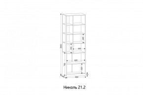 НИКОЛЬ 21.2 Стеллаж в Стрежевом - strezevoi.mebel24.online | фото 2