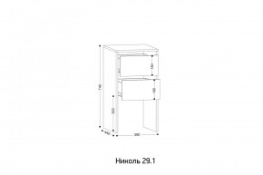 НИКОЛЬ 25 Шкаф 5-ти створчатый в Стрежевом - strezevoi.mebel24.online | фото 7