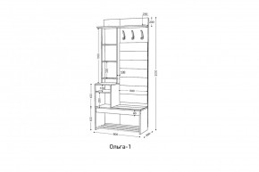 ОЛЬГА Прихожая (модульная) в Стрежевом - strezevoi.mebel24.online | фото 3