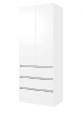 ПАРУС Шкаф 2-х ств. 800 (белый) в Стрежевом - strezevoi.mebel24.online | фото