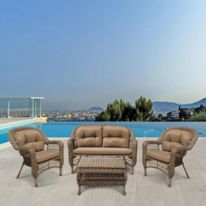 Плетеный комплект для отдыха LV-520BB Beige/Beige в Стрежевом - strezevoi.mebel24.online | фото 2