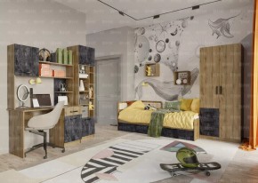 Подростковая Хогвартс (Дуб Вотан/Обсидиан) в Стрежевом - strezevoi.mebel24.online | фото 10