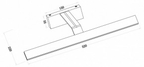 Подсветка для зеркала Maytoni Decart MIR010WL-L12B4K в Стрежевом - strezevoi.mebel24.online | фото 3