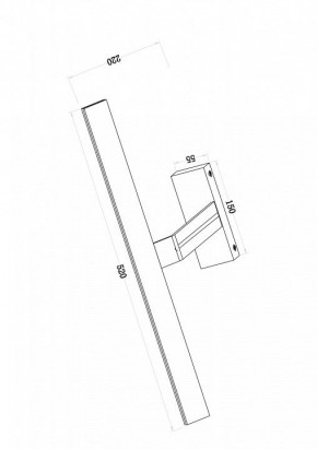 Подсветка для зеркала Maytoni Decart MIR010WL-L12W4K в Стрежевом - strezevoi.mebel24.online | фото 3