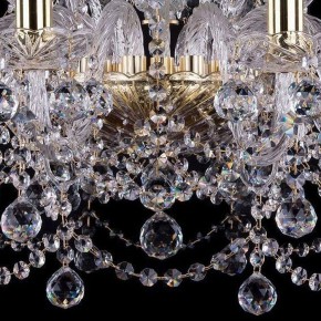 Подвесная люстра Bohemia Ivele Crystal 1411 1411/10+5/240/G/Balls в Стрежевом - strezevoi.mebel24.online | фото 3