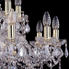 Подвесная люстра Bohemia Ivele Crystal 1411 1411/10+5/240/G/Leafs в Стрежевом - strezevoi.mebel24.online | фото 2