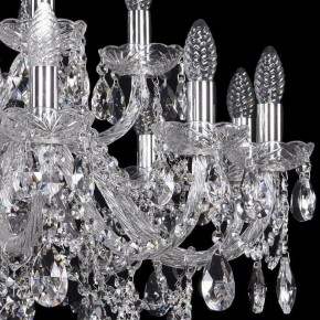 Подвесная люстра Bohemia Ivele Crystal 1411 1411/12+6/300/Ni в Стрежевом - strezevoi.mebel24.online | фото 2