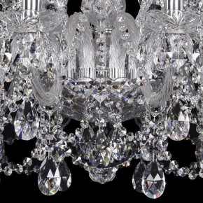Подвесная люстра Bohemia Ivele Crystal 1411 1411/12+6/300/Ni в Стрежевом - strezevoi.mebel24.online | фото 3