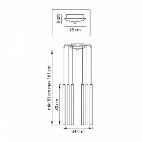 Подвесная люстра Lightstar Tubo L8T747443 в Стрежевом - strezevoi.mebel24.online | фото 3